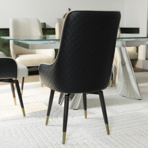 Modern Upholstered Swivel Dining Chairs Set of 2, Faux Leather Chairs with Arms, Accent Chairs for Living Room, Gray & Light Gray, Home Office Task Desk Chairs