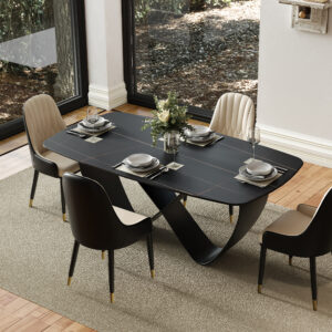 Modern Upholstered Dining Chairs Set of 2, Faux Leather Barrel Chairs, Gray & Light Gray