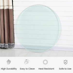 23.62" White Glossy Removable Lazy Susan