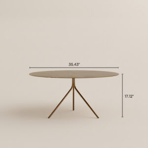 Round Side Table, Italian-style Lotus Leaf-shaped Side Table, 19.68"-ST8036BR50