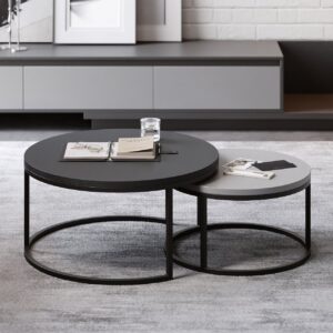 Fero Round Nesting Coffee Table Set(24"-32")