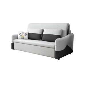 1720mm Rolla Modern Full Sleeper Sofa Linen Upholstered Convertible Sofa with Storage