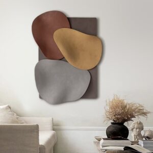 800mm Large 3D Abstract & Geometric Metal Wall Decor Art for Living Room Bedroom