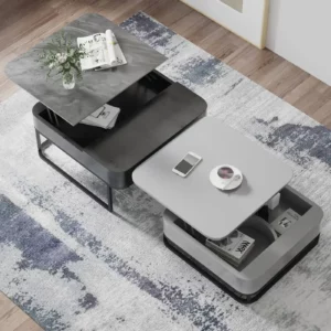 Square Dual Lift Top Coffee Table with Storage