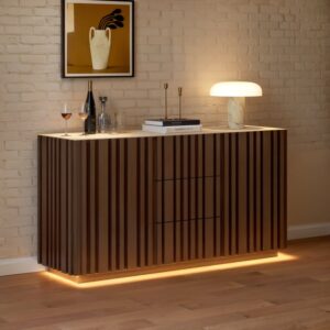 Aura Buffet Sideboard with LED & Sintered Stone