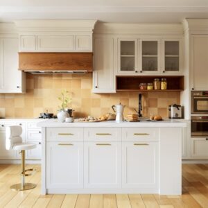 72" White Kitchen Island with Storage