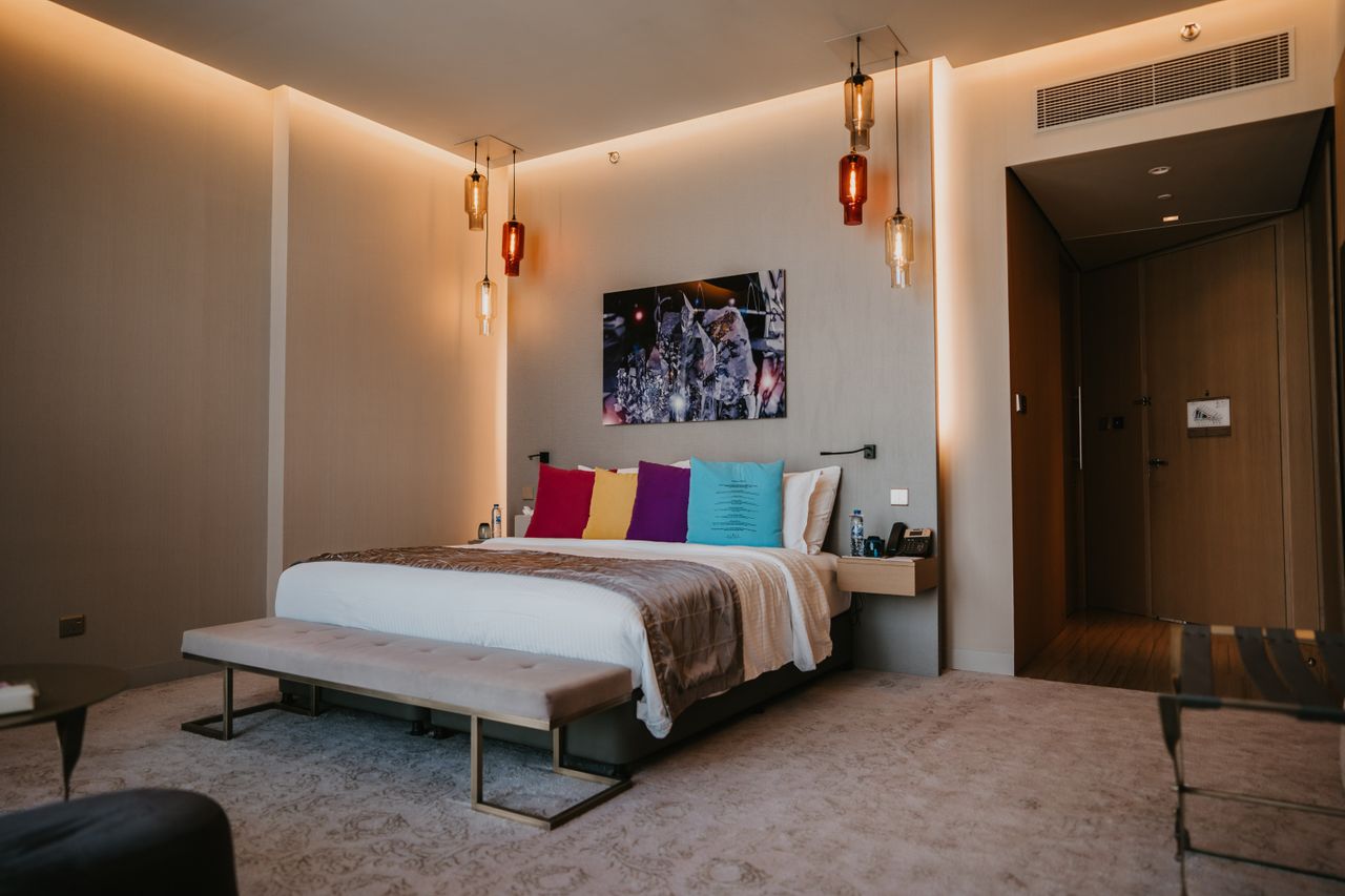 hotel furniture in a guest room — 2026 Contract Furniture Trends